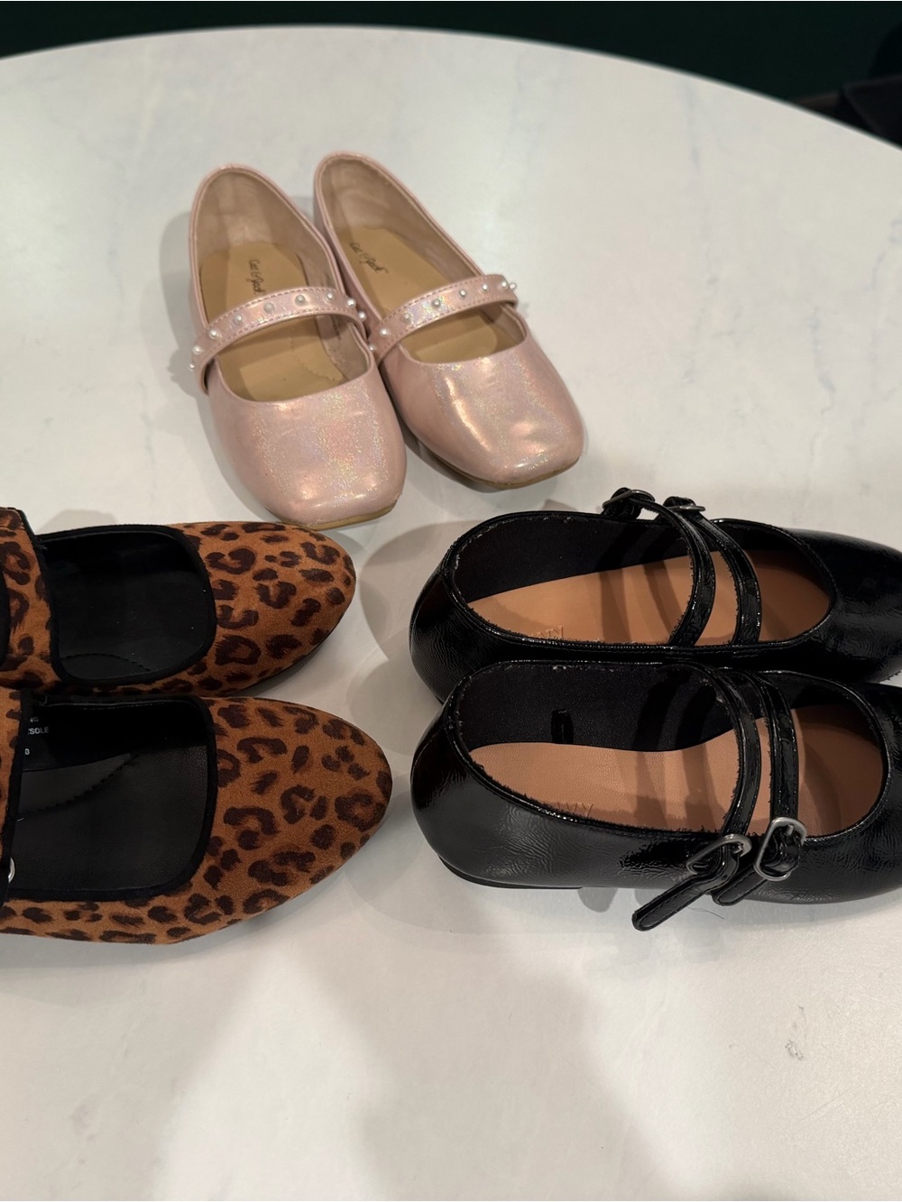 3 Pairs of Girls Dress Flats- Cat & Jack and Old Navy